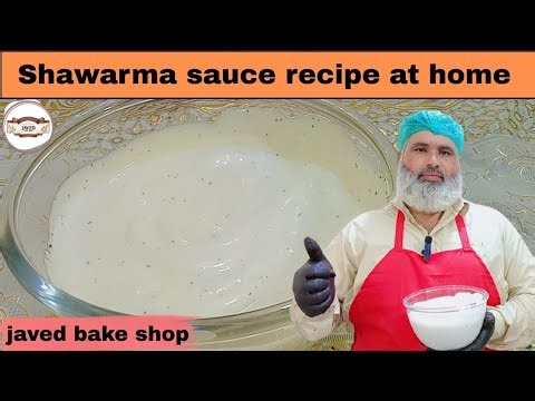 “Shawarma Sauce Recipe | Javed Bake Shop”