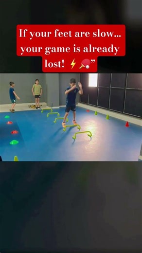 Fast Footwork Drill for Table Tennis Players | Improve Speed & Agility 🏓⚡#fitness
