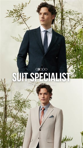 G2000 Suit Specialist Discover What Suits You Introducing our Suit...