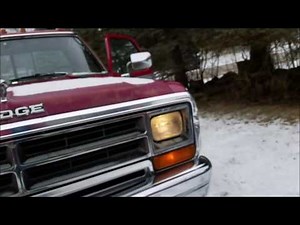 1988 Dodge Power Ram W-150 cold start and driving it