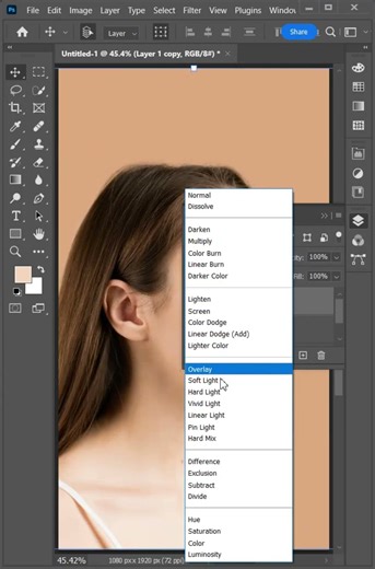 Quick Face Retouch in Photoshop Smooth Skin in 30 Seconds #Shorts