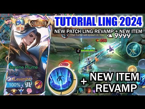TUTORIAL LING 2024 NEW PATCH LING REVAMP & NEW ITEM IS HERE!! | LING NEW BEST BUILD & EMBLEM 2024