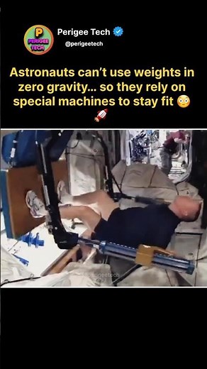 How Astronauts Lift Weights in Space 😳🚀 #shorts #space #nasa #astronaut #science #technology