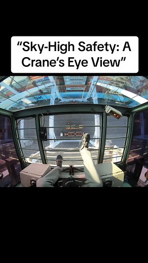 “🏗️ Join me, #CraneDaddy, for a breathtaking bird’s-eye view from a ship-to-shore crane! 🌊 In this exclusive overhead shot, discover the innovative #SharkCage - our latest safety gear for aloft operations. Watch as we secure this essential equipment, ensuring the safety of our team while they unlock the mysteries of the shipping containers. 🚢🔒 #CraneLife #SafetyFirst #PortLife #InnovationAtHeights #Logistics #MaritimeSafety #AerialView #ContainerChronicles”