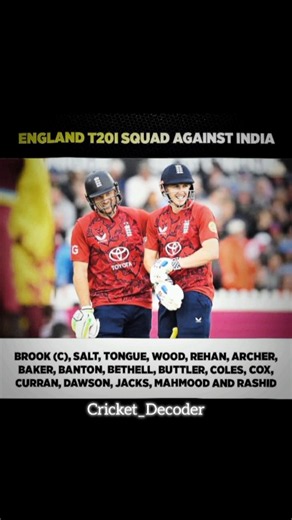 England Squad Agenest India 🤯🥶