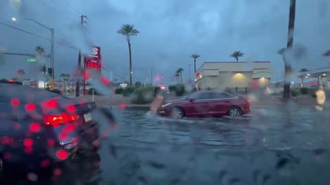 US: Storm Triggers Localized Flooding in Southern Nevada 2