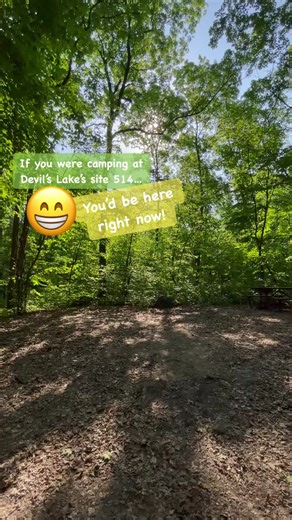 Site 514, Ice Age Campground, Devil’s Lake State Park. | Skillet Creek Media