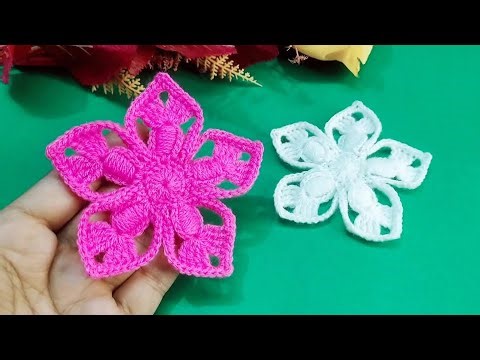 CROCHET: How to Crochet a Beautiful Flower | Crochet Flower New Pattern for beginners