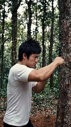 Bruce lee power punch #kungfu #martialarts #bujinkan #brucelee #cobrakai #karate1 #ninjaelite #ai #