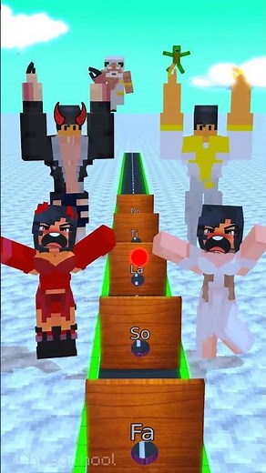 PITCH PERFECT ANGEL APHMAU x GIGACHAD ANGEL AARON vs DEMON APHMAU x GIGACHAD DEMON AARON #aphmau