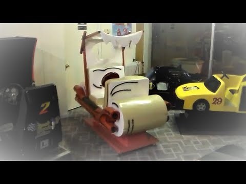 The Flintstones FlintMobile Kiddie Ride - They're a Modern Stone-Age Family