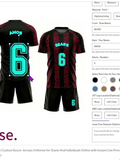 ApexJerseys | Custom your Jerseys with live preview in 3 mins