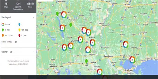 Over 2k Cleco customers without power on North Shore Tuesday morning