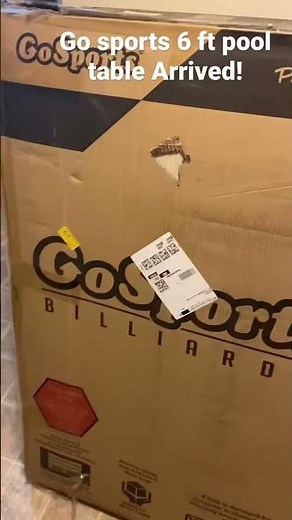 Gosports 6 ft folding pool table arrived!!