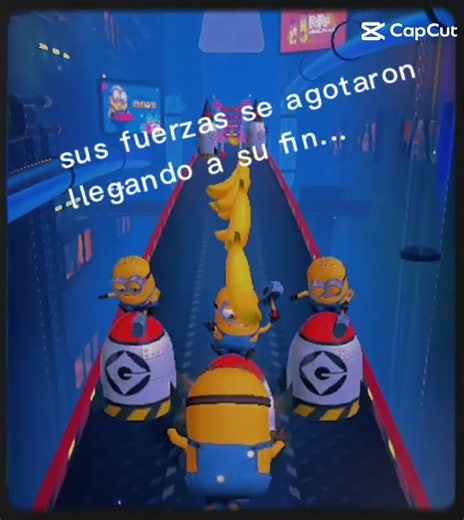 jugando por última vez minions run 😿 el minion ya llegó al final del juego