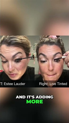 Mascara Test: Lib Tinted Legacy vs. Estee Lauder Sumptuous #shorts
