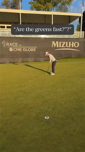 Just finished up at the Mizuho Monday Q! Clawed my back from 2 double bogeys, went into 18 needing a birdie to get into a playoff. Went for it with my putt, barely missed and the ball trickled off the entire green to like 20 yards 🤣 fun day nonetheless and I’m very happy with how my game is trending. Pls enjoy this video of the green speed on 18 ⬇️ (and thank you @DunningGolf for the invite!)