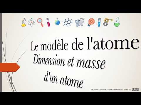 2nde - Modèle de l'atome - 3 - Dimension et masse d'un atome