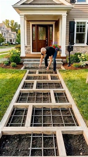 Beautiful DIY Home Entrance Garden Decoration Idea 🌷🌿 #shorts