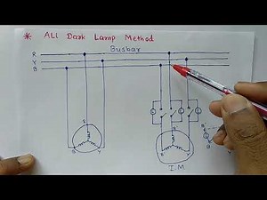 All dark lamp method for Synchronising of Alternator