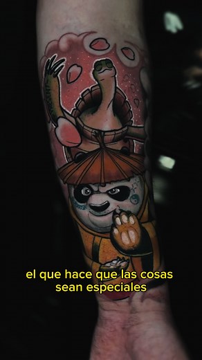 Tatuaje de Kung Fu Panda y Frases Inspiradoras