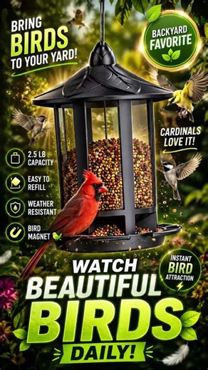 This $20 Bird Feeder Turned My Backyard Into a Disney Movie 🐦✨