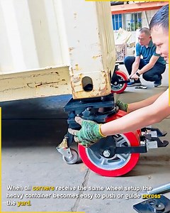 33K views · 209 reactions | Smart Container Moving Wheel System. #ContainerMove #HeavyShift | Fun club | Facebook