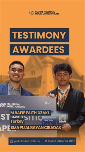 GM MUN - International MUN in Indonesia on Instagram: "Best Position Paper | ILO Council 📄🏅 Sharp analysis, clear structure, and strong policy alignment. A reminder that great debate starts with great preparation. Ready to write and defend your ideas? Register for GM MUN 2026 now! #GMMUN2026inJakarta #GMMUN #MUN"