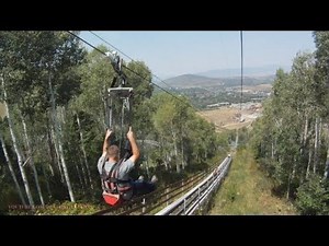 ZipRider Zip Line On-ride (HD POV) Park City Mountain Resort