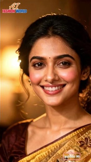 Beautiful Indian Woman in Traditional Saree Amazing