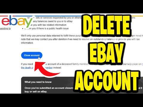 How To Delete eBay Account