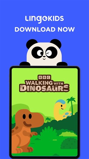 Lingokids on Instagram: "Missing #NationalDinosaurDay as much as we are? 👀 Time to roar back in time with the NEW Walking with Dinosaurs lesson, made in partnership with @bbcearth! 🦕 Get ready for your little ones to stomp, chomp, & learn all about their favorite prehistoric creatures! Exclusively on the Lingokids App. Start their dino adventure today! 🦖👦🏼👧🏽"