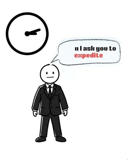 What your manager actually means when they say expedite! #english #entertainment #latest