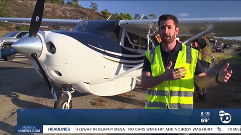 Emergency landing causes traffic backup on Interstate 15