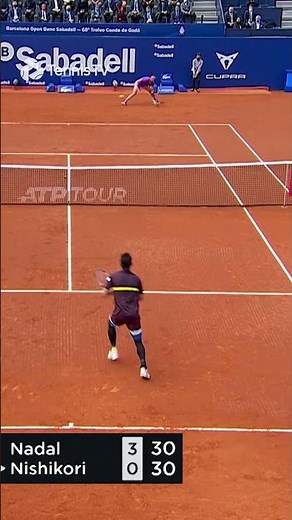 Insane Rafael Nadal Pass vs Nishikori 😮‍💨