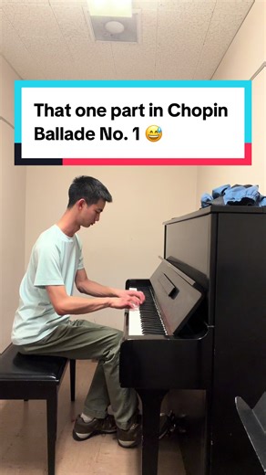 I think I am getting addicted to this part of Chopin's first ballade 😅 #piano #chopin #ballade #chopinballade1 #fyp