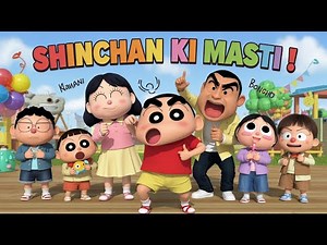Shinchan Ki Masti | Funny Song with Family & Friends | Shinchan Comedy Video