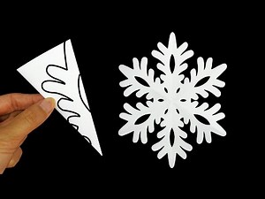 Christmas paper cutting: Snowflake paper cutting - DIY Christmas decorations