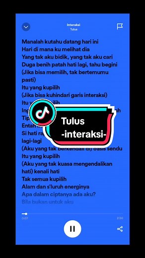 Lirik Lagu Tulus: Interaksi dan Momen Spesial
