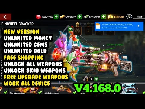DEAD TARGET MOD MENU V4.168.0 - Unlimited Everything I Unlock All Weapons & Skin