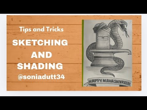 Mahashivratri Special: How to Draw & Shade Shivling with Snake (Step by Step)