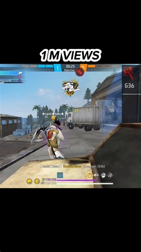 1 million views #shortff #ff #freefiremax #2fingercontrols #mobilelegends