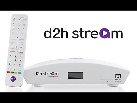 d2h Stream Android Set Top Box | Menu Navigation | Chromecast | Miracast | How it works?