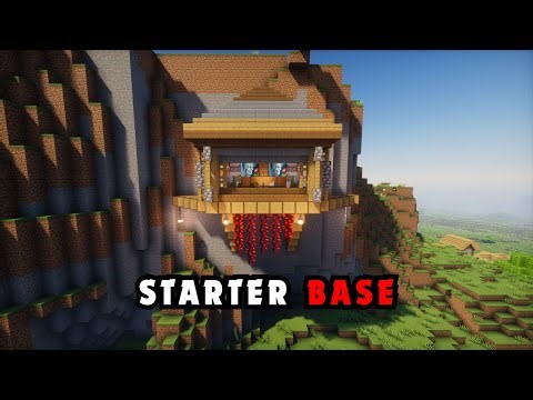 Cliff Starter Base in Minecraft