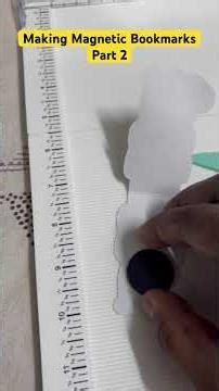 Making of Magnetic Bookmarks using Cricut Maker