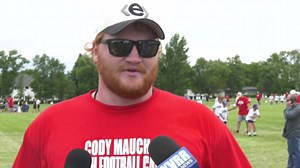 Former Bison and current Tampa Bay Guard Cody Mauch held his first camp as a pro and it was FREE for all attendees. | KVRR News