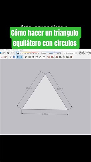 cómo dibujar un triangulo equilátero #drawing #fyp #parati #architecture #tutorial#shorts #geometria