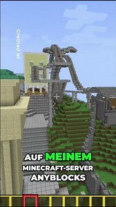 FREIZEITPARK auf AnyBlocks.De | #minecraft #minecraftserver #freizeitpark #shorts #sketch #funny