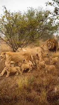 A Beautiful Lion Family in Kruger National Park