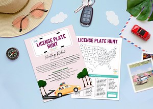 50 States License Plate Hunt Game: US Road Trip Activity (printable Download) - Etsy
